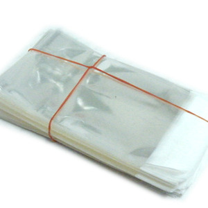 홍보용 비닐봉투 5cm * 8cm +4cm (접착비닐)투명비닐봉투 200매  -포장용투명비닐