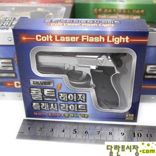 3000 권총 레이저 플래시 라이트 / 레이저 포인터 + 플래시 기능